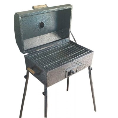 Barbecue avec couvercle & Cheminée