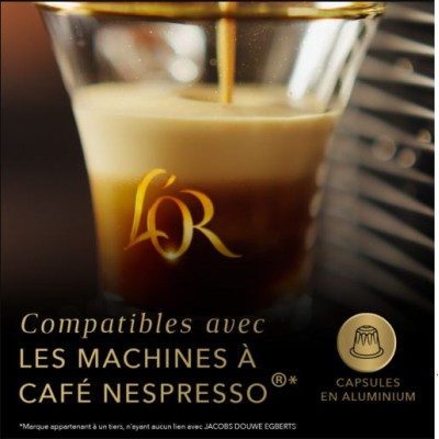 L'OR Ristretto 30 Capsules Intensité 11