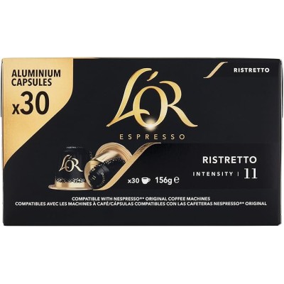 L'OR Ristretto 30 Capsule Nespresso Intensité 11 Tunisie