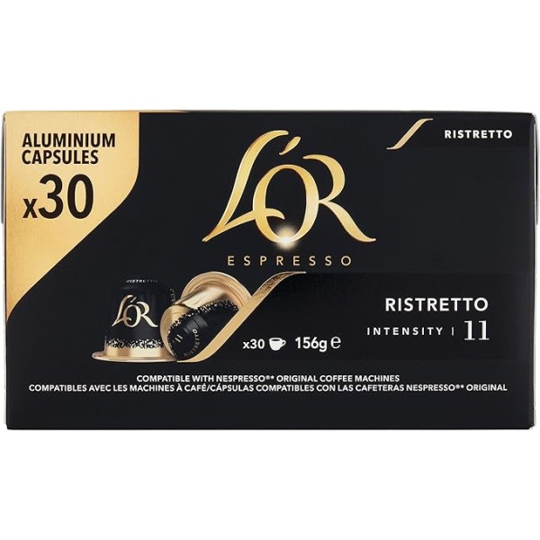 L'OR Ristretto 30 Capsules Intensité 11