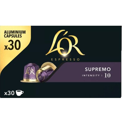 Paquet de 20 capsules L\'OR Espresso SUPREMO Intensité 10 Tunisie