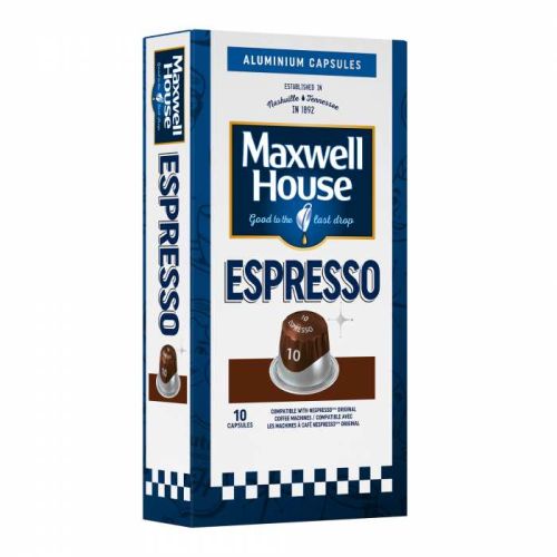 Un paquet de 10 capsules Maxwell House Espresso Intensité 10 Tunisie