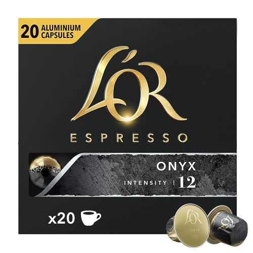 Paquet de 20 capsules L'OR Espresso ONYX Intensité 12 Tunisie