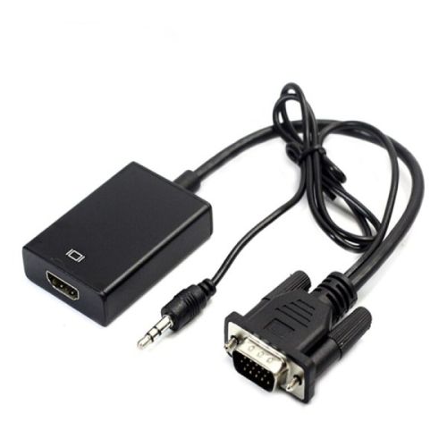 CABLE VGA TO HDMI + JACK 